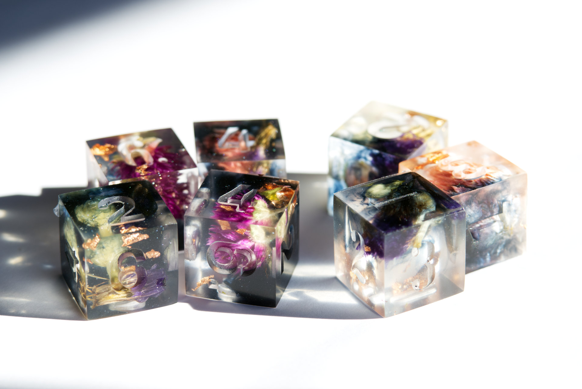 a picture of some dice I made